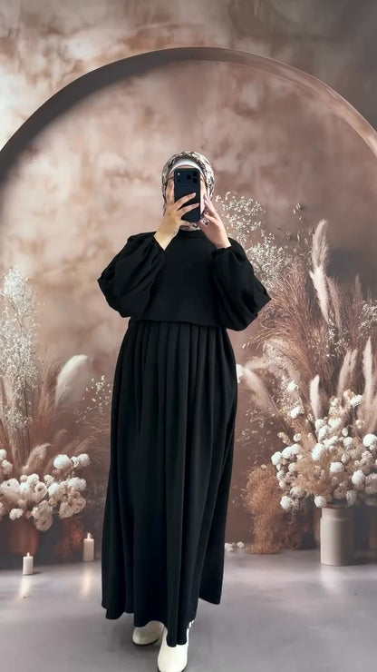 فستان ميرال بليسيه باللون الأسود - صورة كاملة