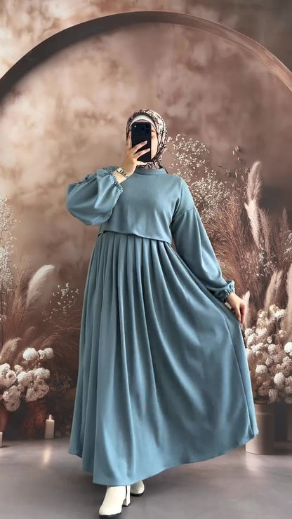 فستان ميرال بليسيه بالأزرق السماوي - صورة كاملة